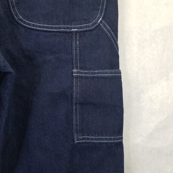 Okonkwo Railway Jeans Men's Small Carpenter Dark Wash Straight Leg Cotton NEW - Picture 12 of 16